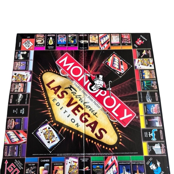 Monopoly Fabulous Las Vegas Property Property Trading Game Parker Bros Complete - Picture 2 of 6